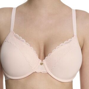 NATORI Refined contour Underwire T-Shirt Bra Lace style 7313219 Tulle 36DDD NWT